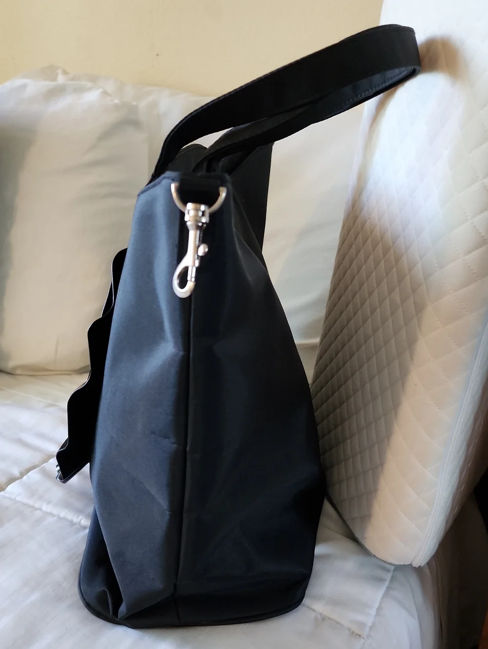 Fabulous Black Nylon Travel Tote